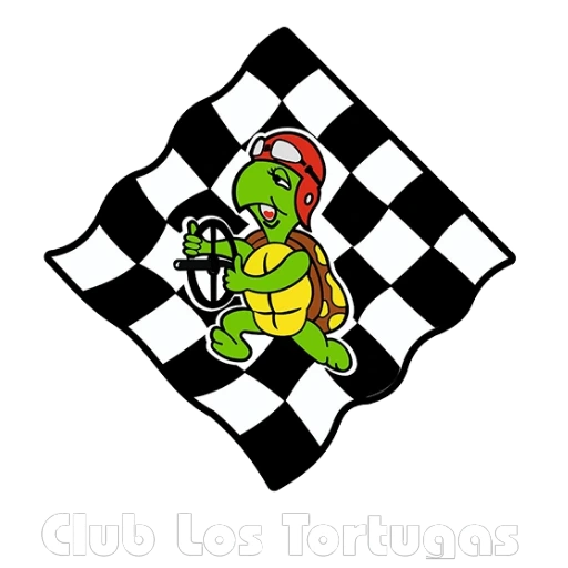 Logo club los tortugas negativo